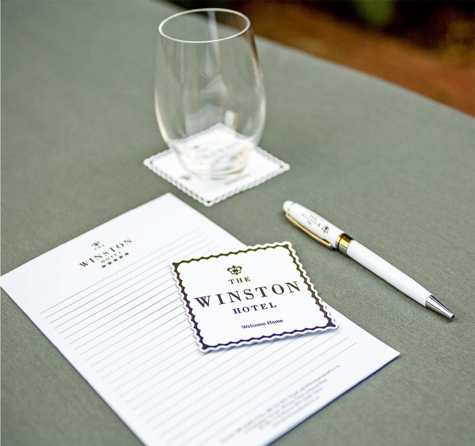 The Winston Hotel stationery