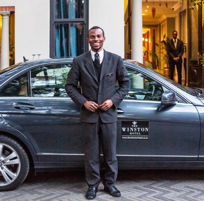 our driver with mercedes