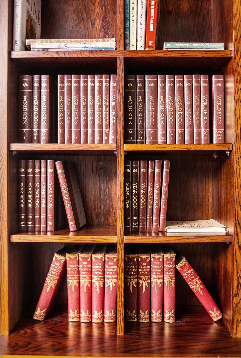books in shelves