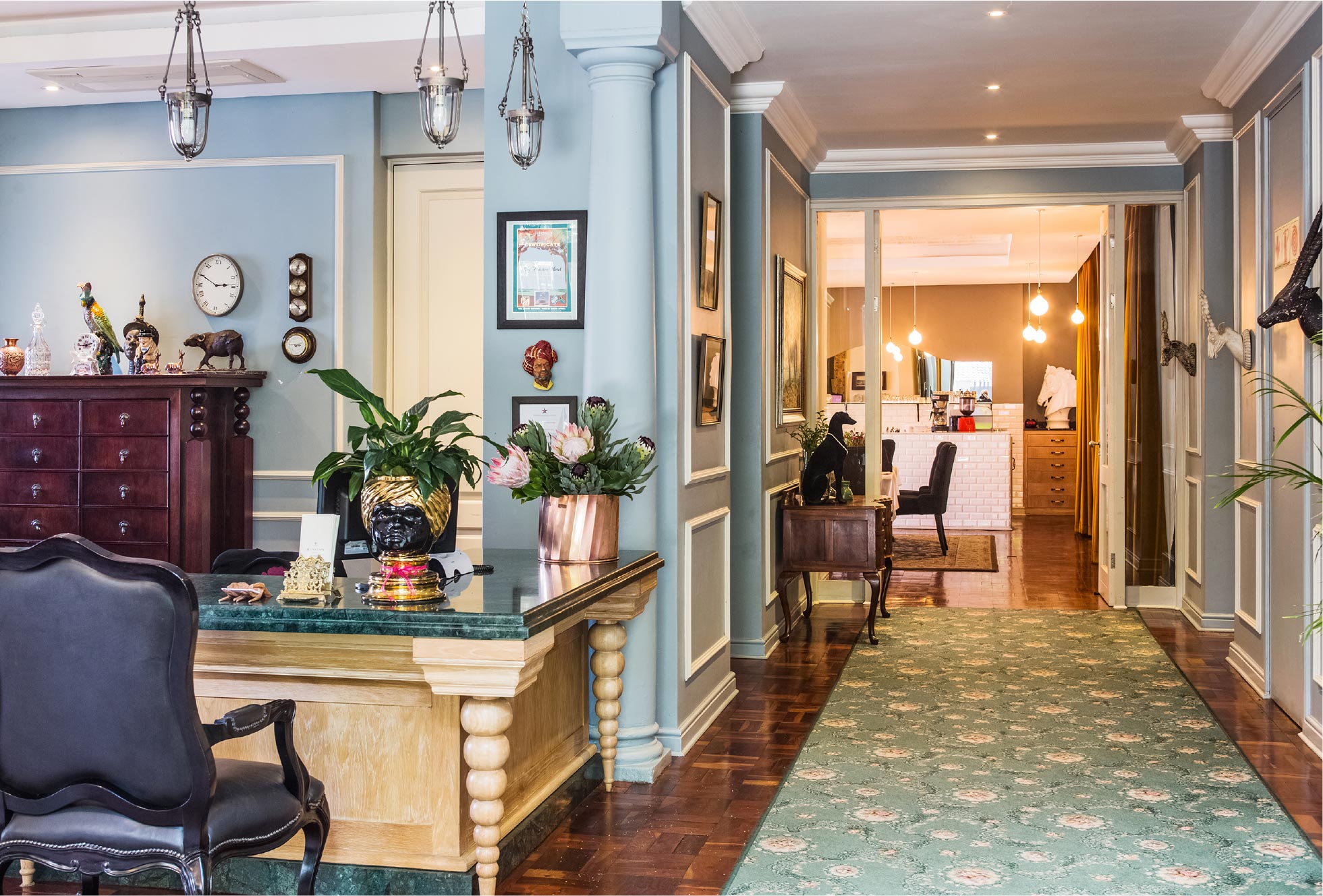 The Winston Hotel check-in desk The Winston Hotel check-in desk