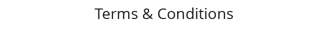Terms & Conditions