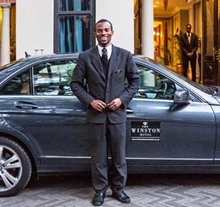 our driver with mercedes